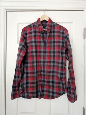 J.Crew Slim Plaid Cotton Button Down